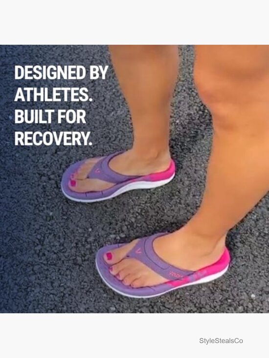 Recovery Flip Sandal with Arch Support Breathable Lightweight Unisex Slide main image 6